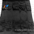 100 % 폴리 에스터 Fukuro Jacquard Formal Black Abaya Fabric